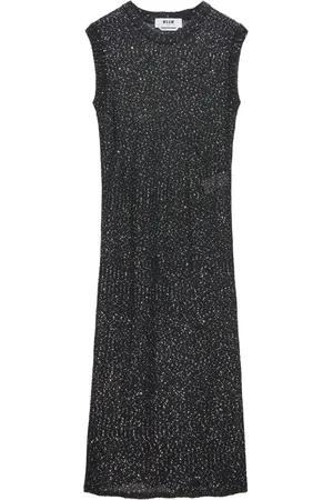 Msgm Abito midi con paillettes