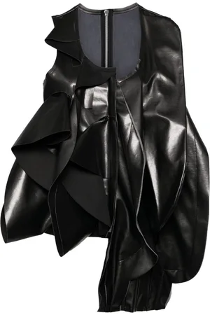 Comme des Garçons Gilet con dettaglio a pieghe