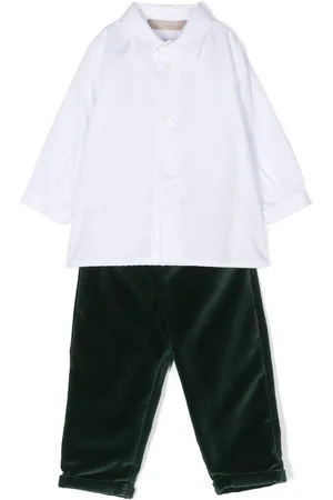 LA STUPENDERIA Set camicia e pantaloni bicolore