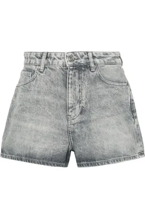 Armani Exchange Shorts denim con applicazione