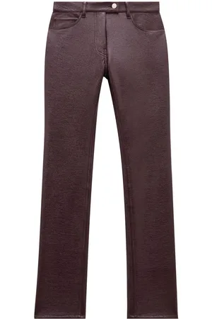 Courrèges Pantaloni slim in vinile