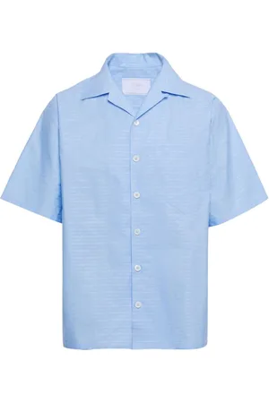 Prada Camicia con logo jacquard