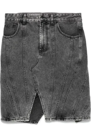MUGLER Gonna denim