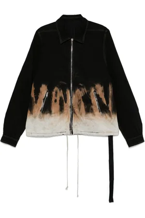 Rick Owens Giacca denim con fantasia tie dye