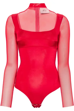 Atu Body Couture Body a maniche lunghe semi trasparente