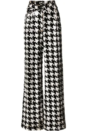 MITILIANE COUTURE Pantaloni con motivo pied-de-poule