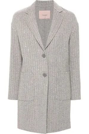 Twin-Set Cappotto con paillettes