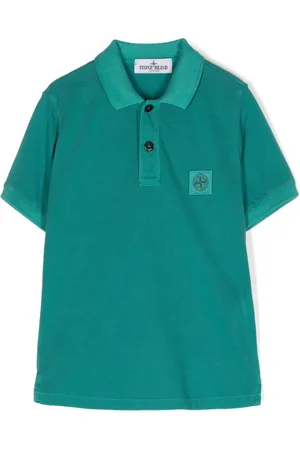 Stone Island Polo con applicazione Compass