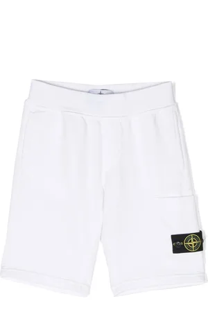Stone Island Shorts sportivi con applicazione Compass