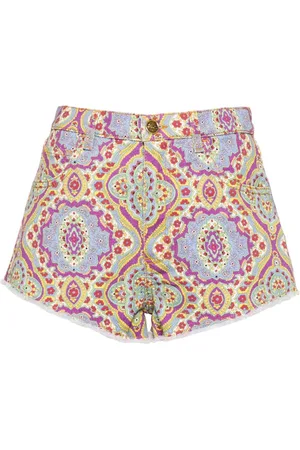 Etro Shorts denim a fiori