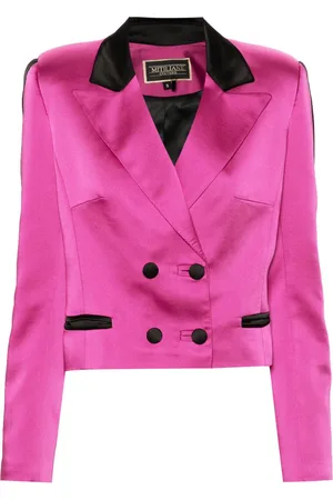 MITILIANE COUTURE Blazer con bordo satinato
