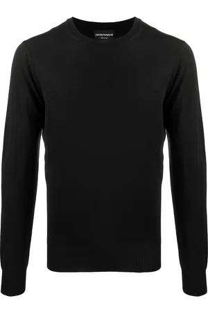 Emporio Armani Maglione in lana vergine con scollo a V