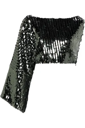 ‎Taller Marmo‎ Top asimmetrico con paillettes