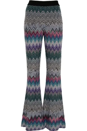 Missoni Pantaloni svasati a zigzag