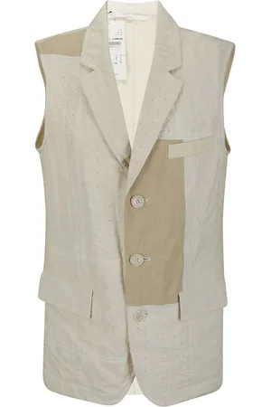 Comme des Garçons Gilet monopetto con design patchwork