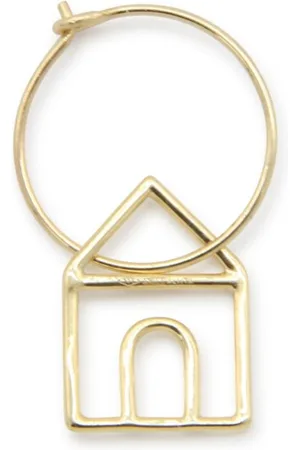 Aliita Orecchino Casita in giallo 18kt