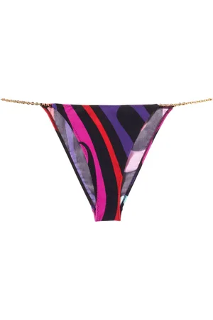 Puccini Slip bikini con stampa marmo