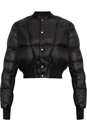 Rick Owens Piumino crop con abbottonatura automatica