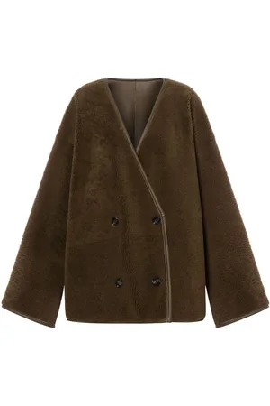 Serafini Cappotto in shearling doppiopetto