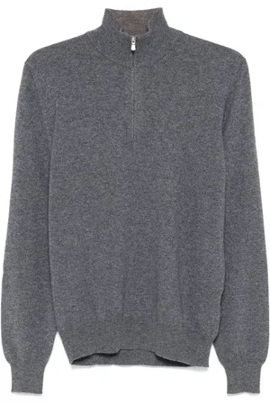 BARBA Maglione Lupo con zip
