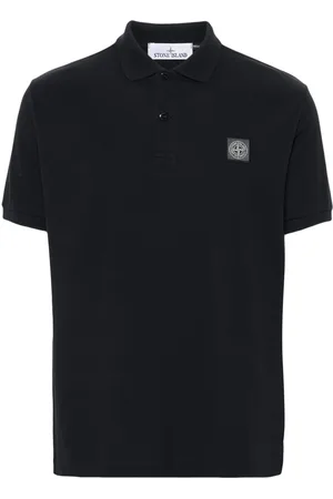 Stone Island Polo con applicazione Compass