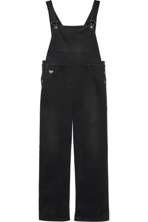 Prada Tuta intera denim con logo a triangolo