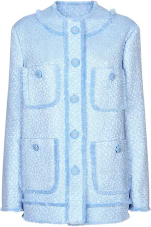 Dolce & Gabbana Giacca con frange in tweed