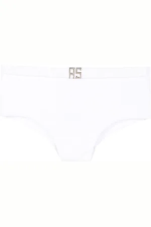 AMIR SLAMA Costume da bagno con placca logo