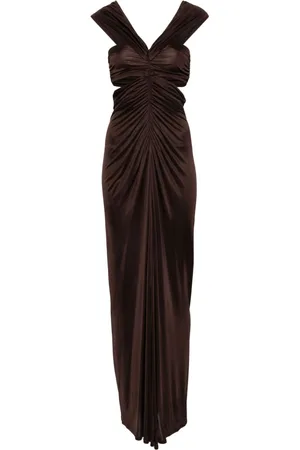 Atlein Abito lungo con dettaglio cut-out