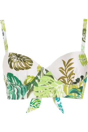 AMIR SLAMA Top bikini con stampa