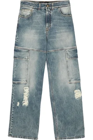 Roberto Cavalli Jeans dritti con effetto vissuto