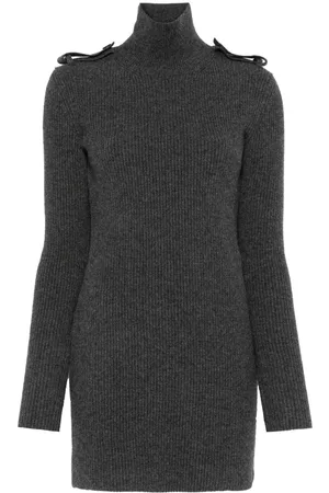 Alexander McQueen Abito corto a collo alto