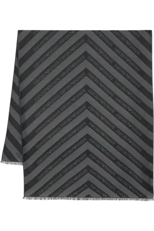 Emporio Armani Sciarpa con motivo chevron jacquard