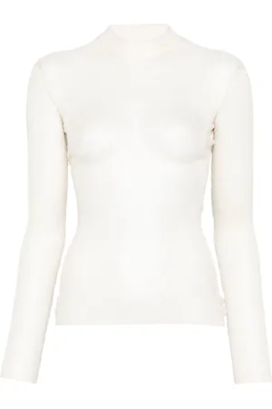 MUGLER Maglione con effetto trasparente