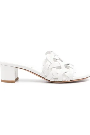 Gianvito Rossi Mules in pelle con tacco 55mm