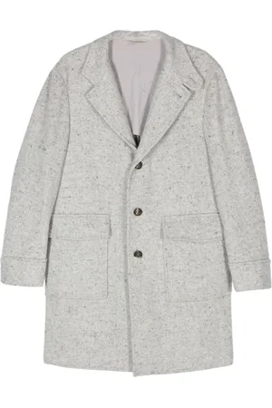 ELEVENTY Cappotto con motivo a spina di pesce