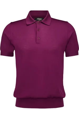Fendi Polo con logo goffrato