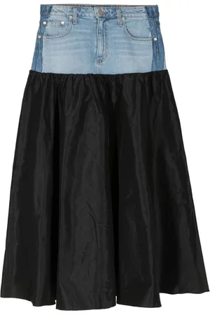Cynthia Rowley Gonna svasata con inserti