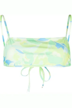 FAITHFULL THE BRAND Top bikini Cassia con stampa