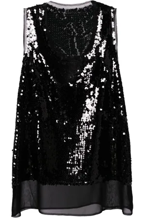 Comme des Garçons Canotta con paillettes