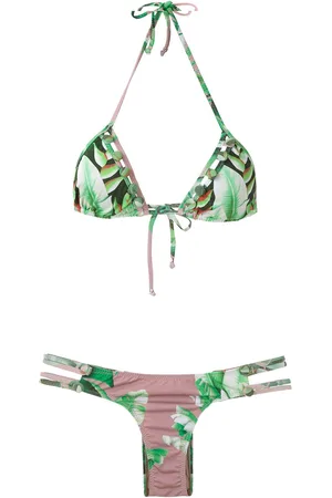 AMIR SLAMA Bikini a triangolo con stampa