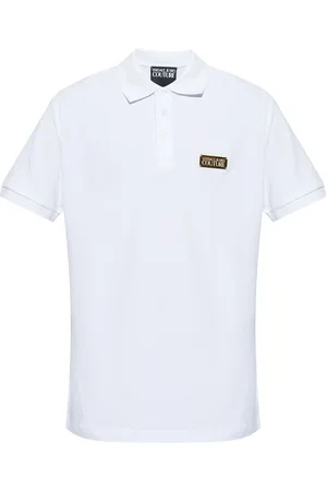 VERSACE Polo con placca logo