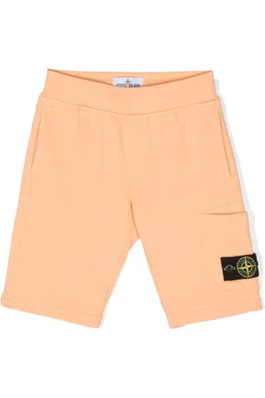 Stone Island Shorts sportivi con applicazione Compass