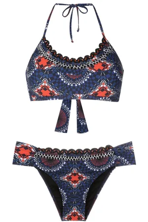 AMIR SLAMA Bikini con stampa grafica