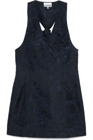 Ganni Abito corto con effetto jacquard
