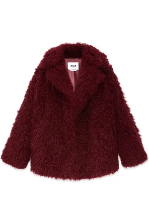 Msgm Cappotto in pelliccia sintetica
