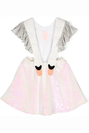 Wauw Capow by Bangbang Abito Bird Girl Frill con paillettes