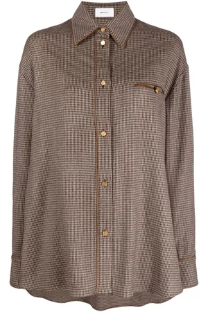 Bally Camicia con motivo pied-de-poule