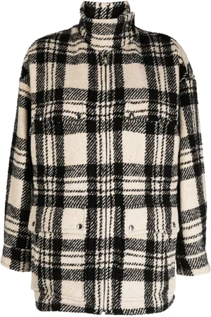 IRO Cappotto Bielo a quadri