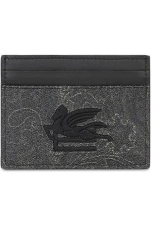 Etro Portacarte con stampa paisley